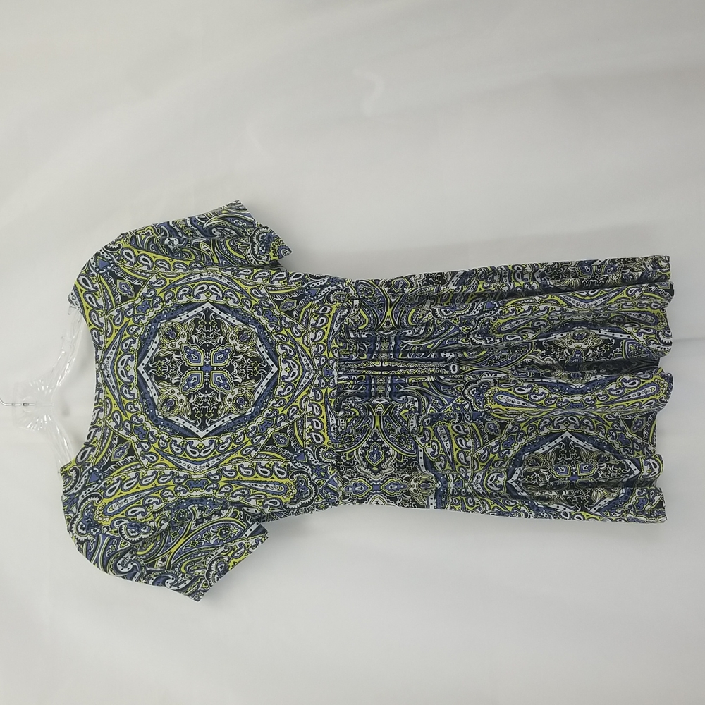 SOMA Live Lounge Wear Luxuriously Soft Paisley Print Twist Front Top Tunic Shirt - Picture 3 of 13